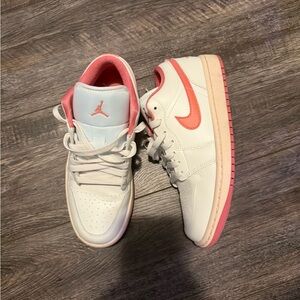 White and Pink Jordans
